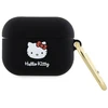Hello Kitty HKAP3DKHSK AirPods Pro Dėklas juodos spalvos Silicone 3D Kitty Head