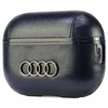 Apple AirPods Pro 2 Audi Leather Big Logo Cover (AU-APP2-GT/D3-BK) dėklas ausinėms juodos spalvos