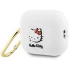 Hello Kitty HKAP23DKHSH AirPods Pro 2 (2022/2023) Dėklas baltos spalvos Silicone 3D Kitty Head