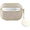 Apple AirPods Pro ausinių dėklas 2 Guess Fixed Glitter Heart Diamond Charm (GUAP2PGEHCDD) aukso spalvos