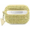 Guess GUAPHDGTPD AirPods Pro dėklas aukso spalvos Rhinestone Triangle Charm