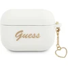 Guess GUAPLSCHSH AirPods Pro dėklas baltos spalvos Silicone Charm Heart Collection