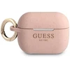 Guess GUAPSGGEP AirPods Pro dėklas rožinės spalvos Silicone Glitter