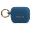 Guess GUACAPSILGLBL AirPods Pro dėklas mėlynos spalvos silikoninis Glitter
