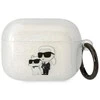 Karl Lagerfeld dėklas, skirtas Airpods Pro KLAPHNKCTGT permatomas ne Gliter Karl-Choupette