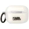 Dėklas Karl Lagerfeld Karlo Lagerfeldo etapai, skirti Airpods Pro KLAPHNCHTCT baltai Ikonik Choupette