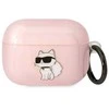 Karl Lagerfeld KLAPHNCHTCP Airpods Pro dėklas rožinės spalvos Ikonik Choupette