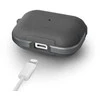 UNIQ Valencia dėklas AirPods Pro gunmetal pilkos spalvos Antimicrobial