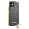 Apple iPhone 11 Guess Dėklas 4G Charms Collection (GUHCN61GF4GGR) pilkos spalvos