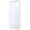 Guess GUHMN61H4STP Apple iPhone 11 6.1″ rožinės spalvos kietas dėklas 4G MagSafe