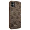 Guess GUHCN61G4GFBR Apple iPhone 11 6,1″ rudos spalvos kietas dėklas 4G Metal Gold Logo