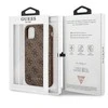 Guess GUHCN61G4GFBR Apple iPhone 11 6,1″ rudos spalvos kietas dėklas 4G Metal Gold Logo