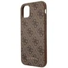 Guess GUHCN61G4GFBR Apple iPhone 11 6,1″ rudos spalvos kietas dėklas 4G Metal Gold Logo