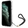 „Guess“ GUOHCN61H4STW „Apple iPhone 11“ rudas kietas dėklas 4G su spauda ir dirželiu.
