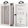Guess GUHCN61G4GLPI Apple iPhone 11 6,1″/ Xr rožinės spalvos kietas dėklas 4G Stripe Collection