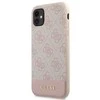 Guess GUHCN61G4GLPI Apple iPhone 11 6,1″/ Xr rožinės spalvos kietas dėklas 4G Stripe Collection