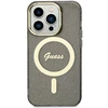 Guess dėklas skirtas iPhone 11 GUHMN61HCMCGK juodas kietas dėklas Glitter Gold MagSafe