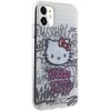 Hello Kitty HKHCN61HDGPHT Apple iPhone 11 / Xr 6.1" baltos spalvos harddėklas IML Kitty On Bricks Graffiti