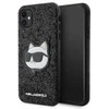 Apple iPhone 11 Karl Lagerfeld dėklas Glitter Choupette Patch (KLHCN61G2CPK) juodos spalvos
