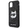 Apple iPhone 11 Karl Lagerfeld dėklas Glitter Choupette Patch (KLHCN61G2CPK) juodos spalvos