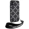 Karl Lagerfeld KLHCN61SAKLMBSK Apple iPhone 11/ Xr 6.1″ juodos spalvos kietas dėklas Monogram Losange Saffiano
