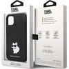 Karl Lagerfeld KLHCN61SMHCNPK Apple iPhone 11/ Xr 6.1″ juodos spalvos kietas dėklas Silicone C Metal Pin