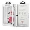 Guess GUHCN58ROSTRT Apple iPhone 11 Pro skaidrus kietas dėklas Flower Desire rožinės spalvos & baltos spalvos Rose