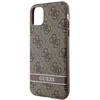 Guess GUHCN61P4SNW Apple iPhone 11 / Xr rudos spalvos kietas dėklas 4G Stripe