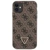 Apple iPhone 11 / XR Guess dėklas Crossbody 4G Metal Logo (GUHCN61P4TDSCPW) rudos spalvos