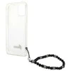 Apple iPhone 12 / 12 Pro Guess dėklas Juodas Pearl (GUHCP12MKPSBK) skaidrus