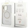 Guess GUHMP12MHTRMD Apple iPhone 12/12 Pro 6.1″ auksinis kietas dėklas Metal Outline Magsafe