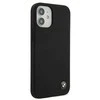 BMW BMHCP12SSILBK Apple iPhone 12 mini 5.4″ juodos spalvos kietas dėklas Silicone Signature