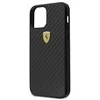Apple iPhone 12 Mini Ferrari dėklas On Track Real Carbon (FERCAHCP12SBK) juodos spalvos