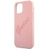 Apple iPhone 12 Mini Guess dėklas Script Vintage (GUHCP12SLSVSPI) rožinės spalvos