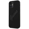 Guess GUHCP12SLSVSBK Apple iPhone 12 mini 5,4″ juodos spalvos kietas dėklas Script Vintage