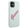 Guess GUHCP12SLSVSBF Apple iPhone 12 mini 5,4″ mėlynas fuschia kietas dėklas Silicone Vintage