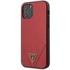 Guess dėklas skirtas iPhone 12 Pro Max 6,7 GUHCP12LVSATMLRE raudonas kietas dėklas Saffiano