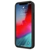 BMW BMHCP12LRSCSK Apple iPhone 12 Pro Max 6,7″ juodos spalvos kietas dėklas Leather Perforate Sides
