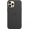 Dėklas MHKM3ZE/A Apple Leather Magsafe dangtelis, skirtas iPhone 12 Pro Max Juodas