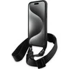 Dėklas BMW BMHCP15S23 PSVTK Apple iPhone 15 14 13 6.1″ juodos spalvos kietas dėklas M Edition Carbon Tricolor Lines & S