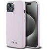 DKNY DKHMP14SSMCHLP Apple iPhone 14 15 13 6.1″ rožinės spalvos kietas dėklas Liquid Silicone Small Metal Logo MagSafe