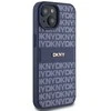 Apple iPhone 13 / 14 / 15 DKNY odinis dėklas Mono Stripe & Metal Logo (DKHCP15SPRTHSLB) mėlynos spalvos