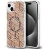 GUESS GUHMP15SHGCUSTGW IPHONE 15/14/13 6.1" RUDAS / RUDAS KIETAS DĖKLAS IML GCUBE MAGSAFE