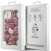 Apple iPhone 13 / 14 / 15 Hello Kitty dėklas IML Tags Graffiti (HKHCP15SHDGPTP) rožinės spalvos