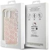 Apple iPhone 13 / 14 / 15 Hello Kitty dėklas IML Gradient Electrop Crowded Kitty Head (HKHCP15SHCHPEP) rožinės spalvos
