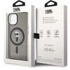 Karl Lagerfeld KLHMP14SHFCKNOK Apple iPhone 14/ 15 / 13 6.1″ juodos spalvos kietas dėklas IML Ikonik MagSafe