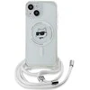 Karl Lagerfeld KLHMP13MHCCHNT Apple iPhone 13/ 14 / 15 6.1″ kietas dėklas skaidrus IML Choupette Head & Cord