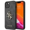 Dėklas Guess PU 4G Metal Logo Case skirtas iPhone 13, pilkas