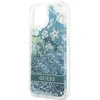 Apple iPhone 13 Guess dėklas Flower Liquid Glitter (GUHCP13MLFLSN) žalios spalvos