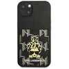Karl Lagerfeld KLHCP13MCANCNK Apple iPhone 13/ 14 / 15 6,1″ kietas dėklas juodos spalvos Karlimals Cardslot
